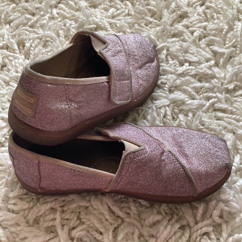 TOMS Sparkle Glitter Shoe Purple Pink Size 11